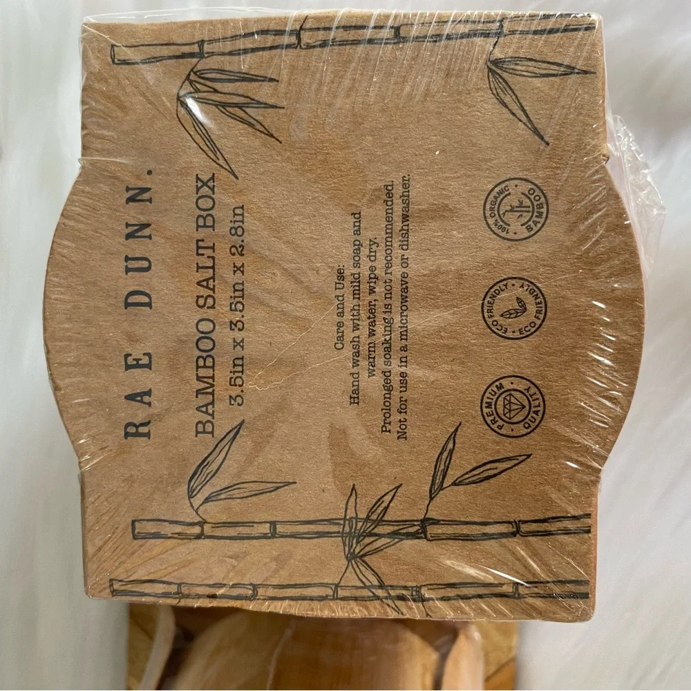 Rae Dunn Bamboo Spice & Salt Cellar Kitchen Home